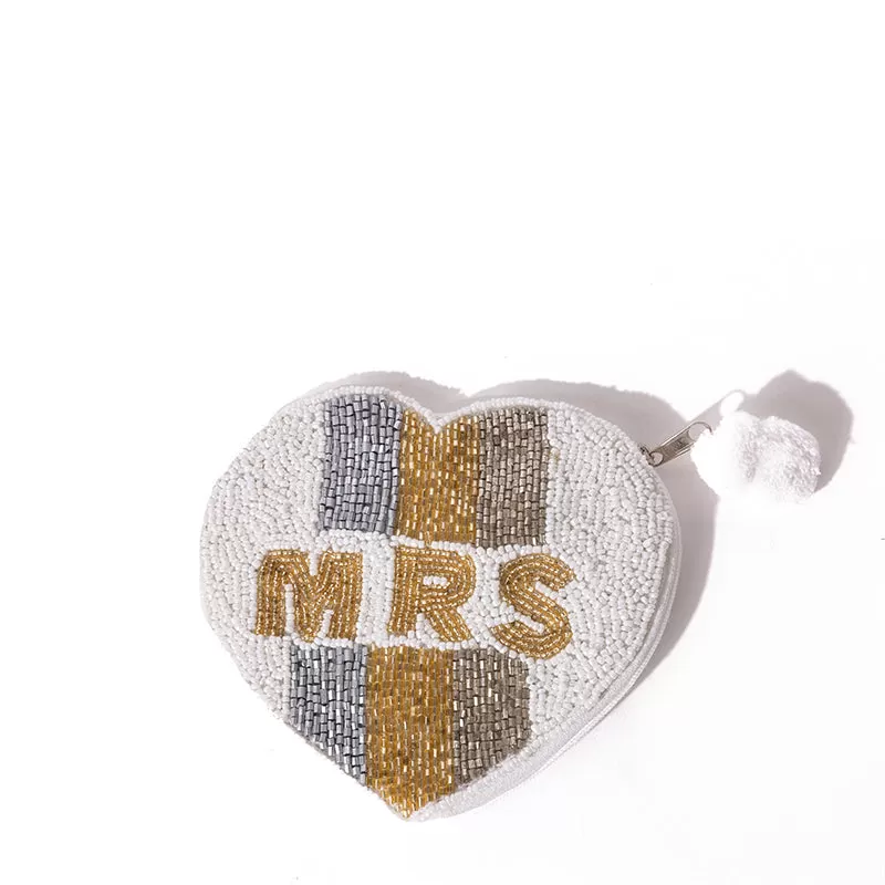 LA CHIC DESIGNS | Mrs. Beaded Coin Pouch