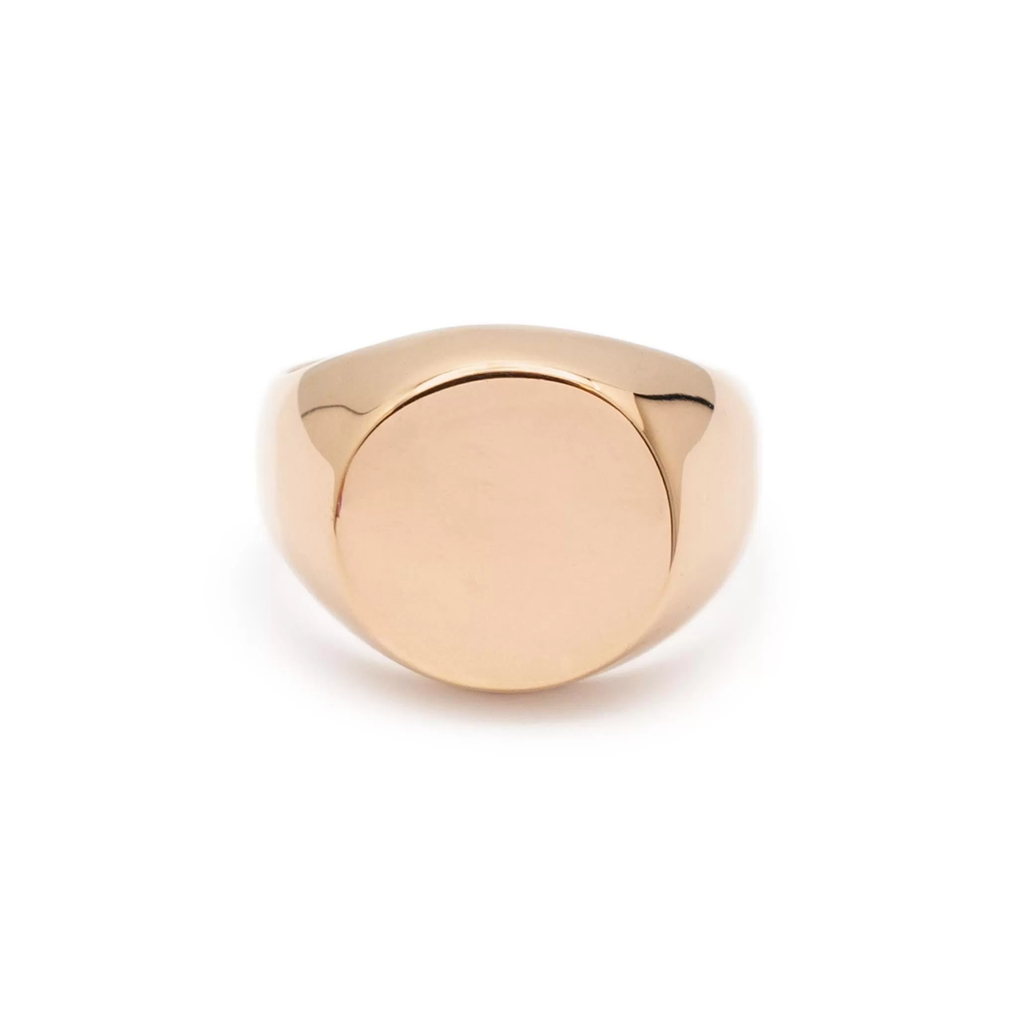 Ladies 14K Rose Gold Signet Cocktail Ring