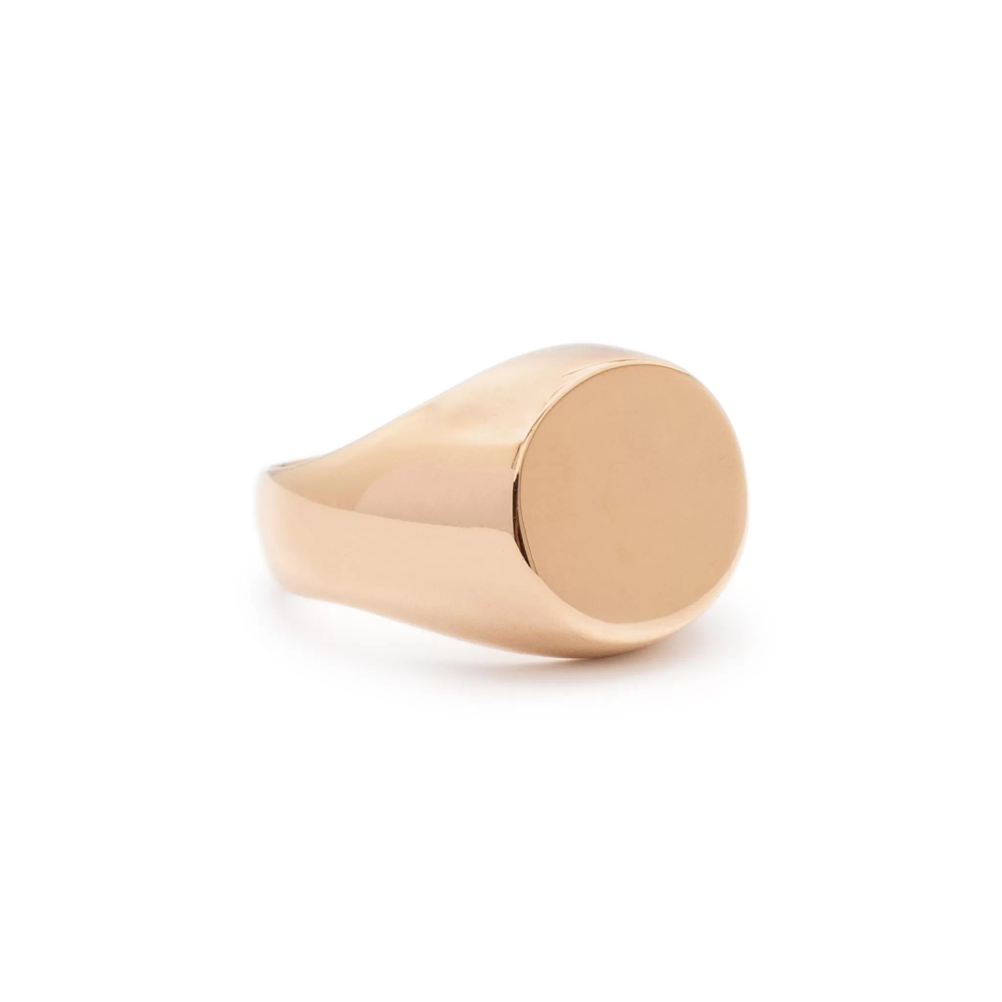 Ladies 14K Rose Gold Signet Cocktail Ring