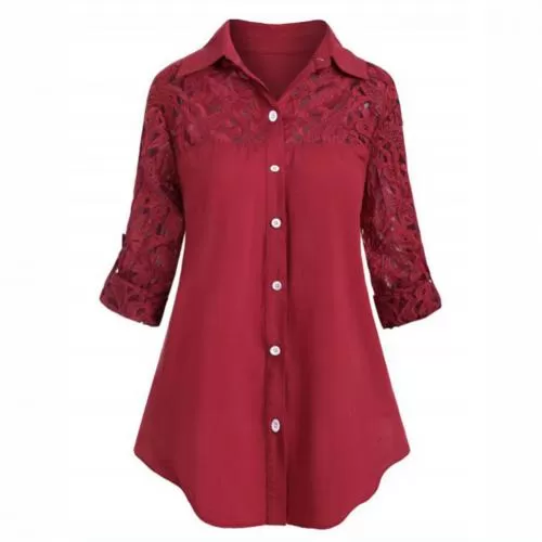 Ladies tops blouse Chiffon Ruffle