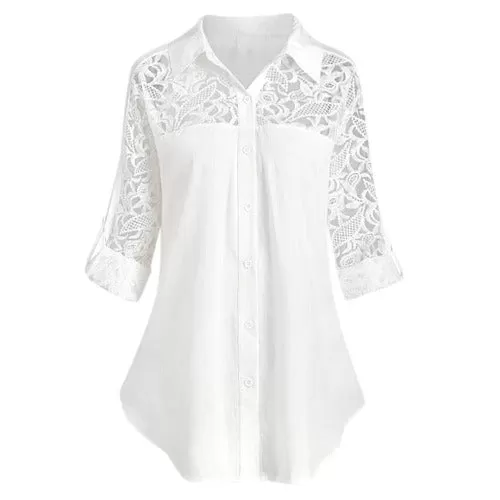 Ladies tops blouse Chiffon Ruffle