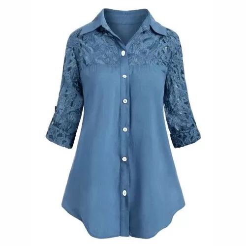 Ladies tops blouse Chiffon Ruffle