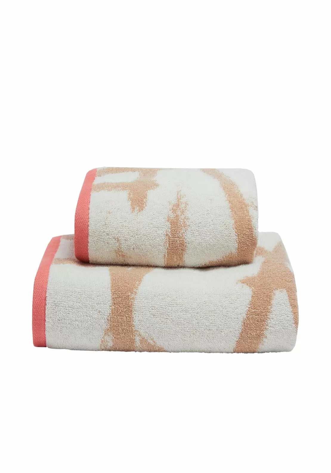 Leda Bath Towel - Natural Coral