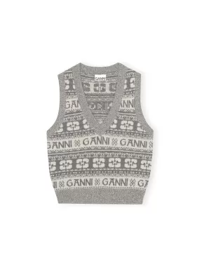 Logo Wool Mix Vest K2036