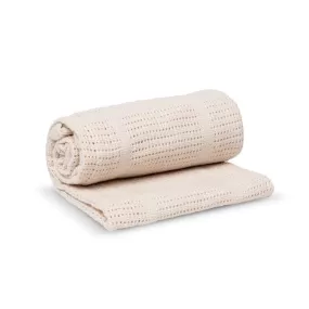 Lulujo Cellular Blanket - Oatmeal