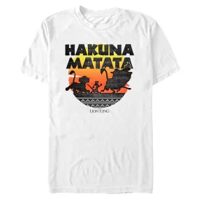 Mad Engine Disney Lion King Hakuna Silos Sunset Men's T-Shirt