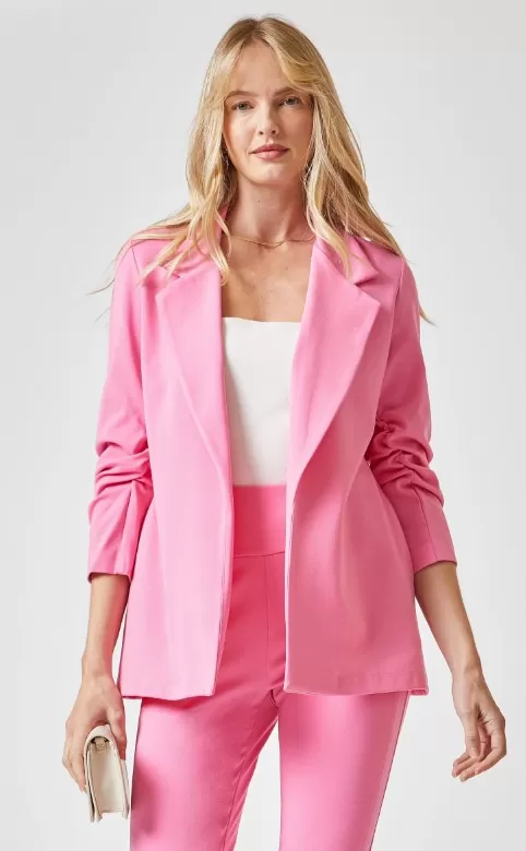 Magic 3/4 Sleeve Blazer - Dark Pink