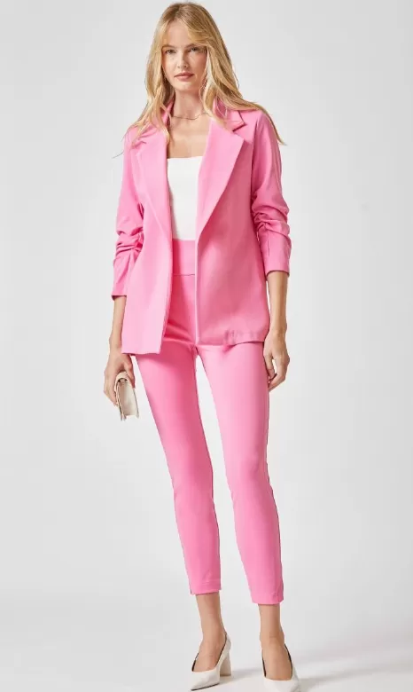 Magic 3/4 Sleeve Blazer - Dark Pink