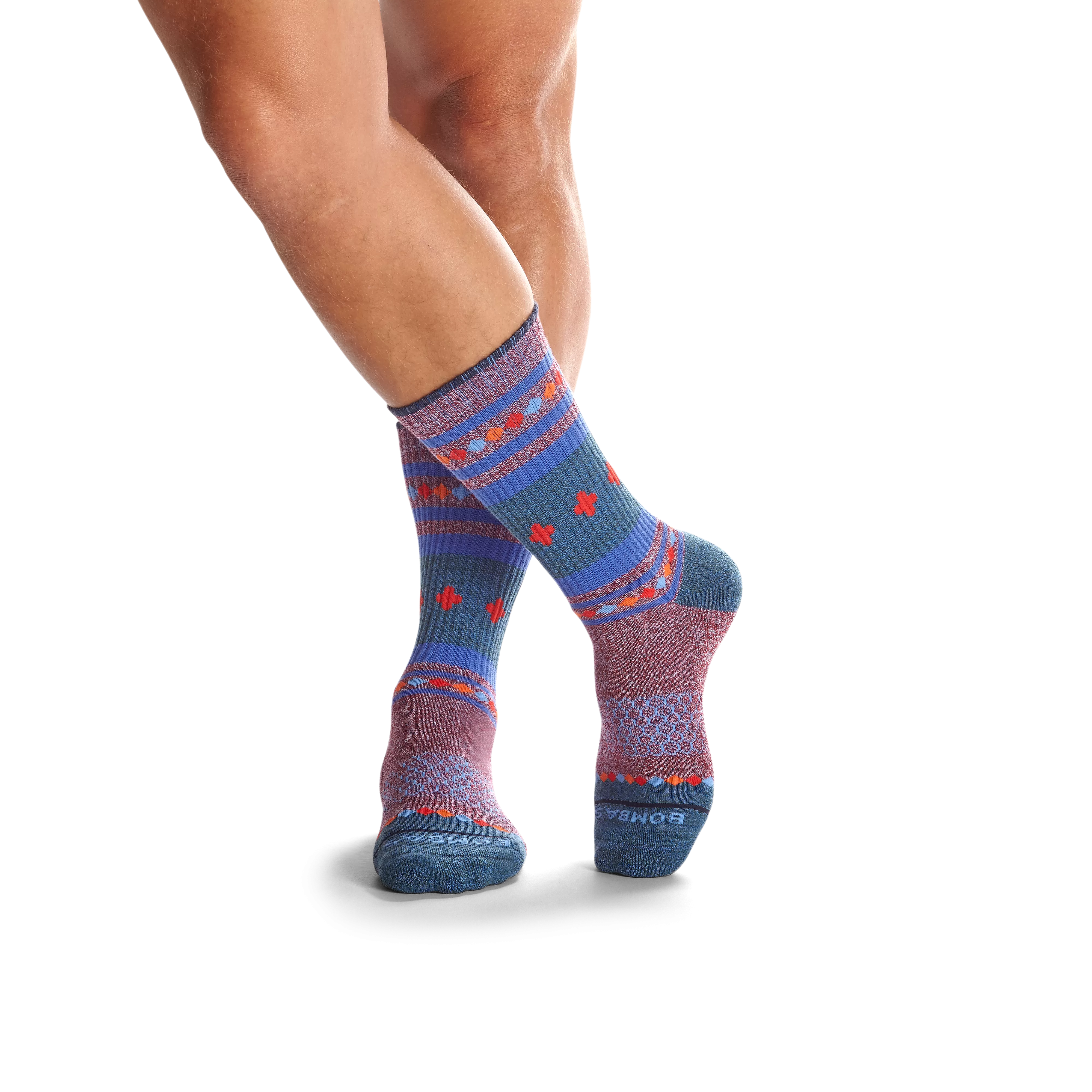 Men's Merino Wool Blend Calf Sock 4-Pack Gift Box