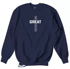 Midnight Navy 3 Greatness Cross Sweater