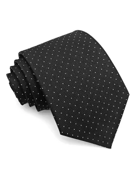 Mini Polka Dot Tie - Black