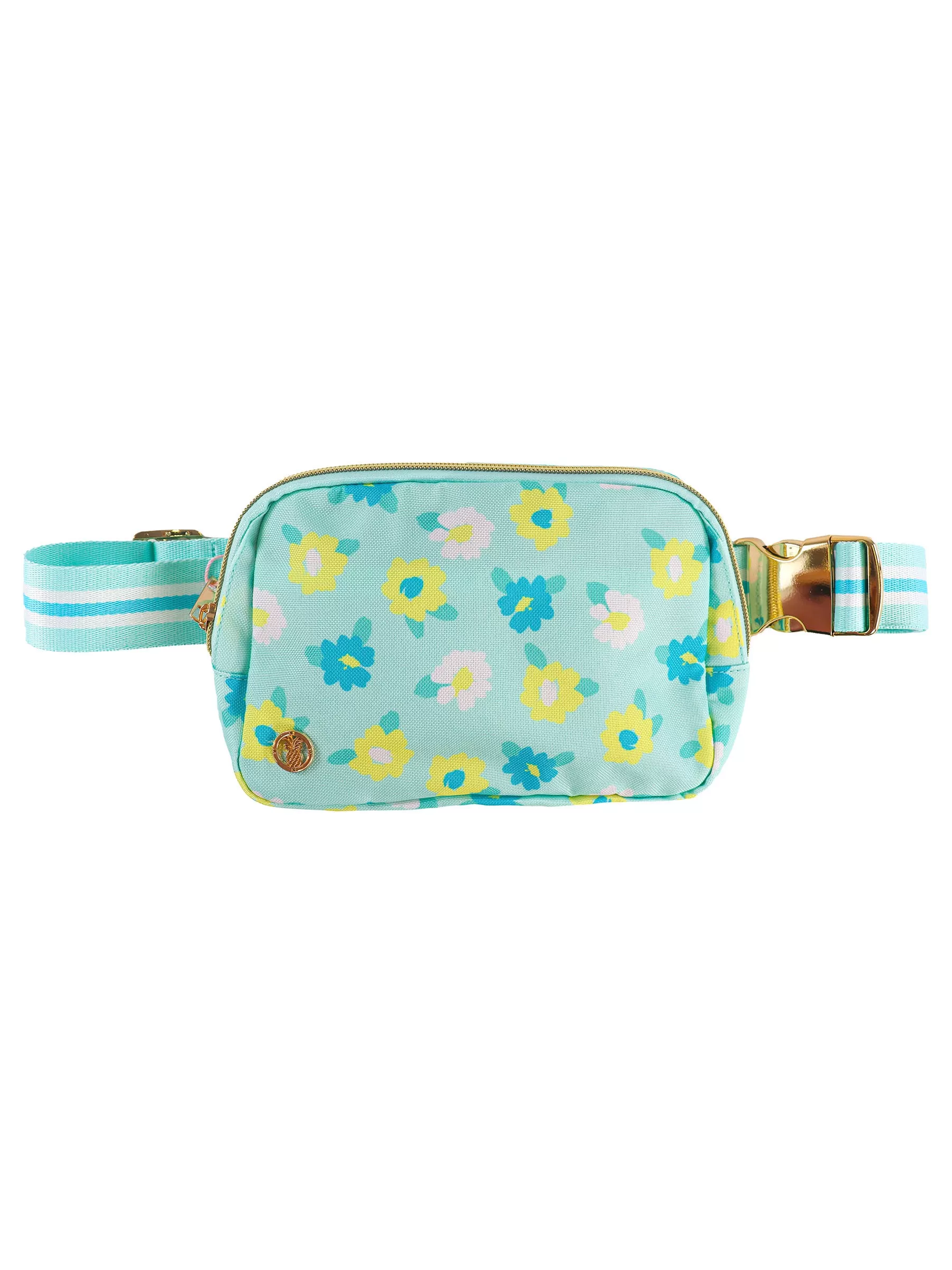 Mint Flower Belt Bag