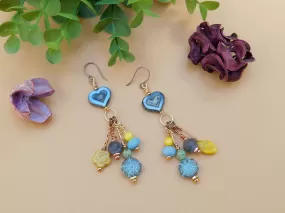 Mixed Media Boho Dangling Earring