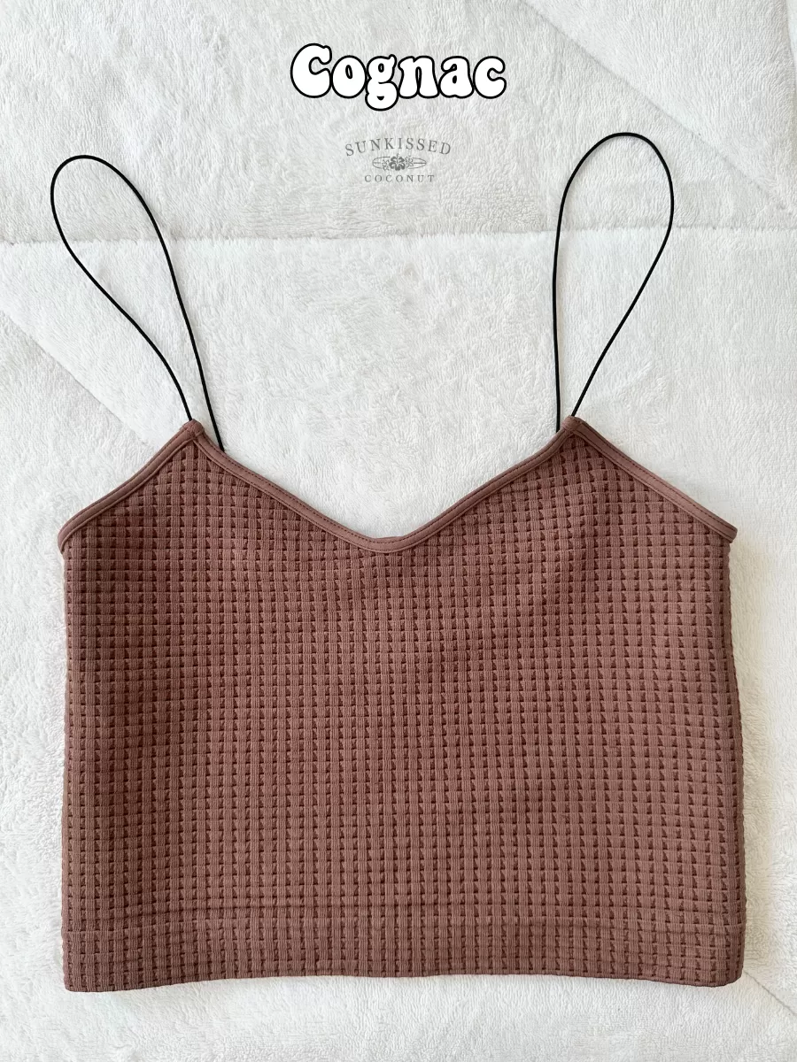 Neutral Waffle Seamless Camis