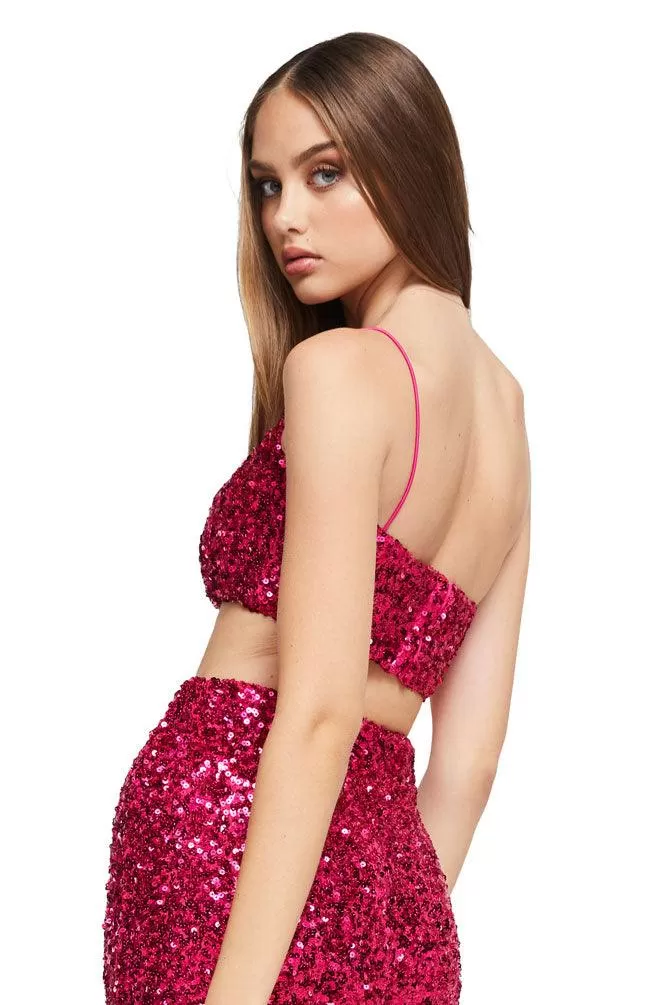 Nookie Smoke Show Crop - Pink