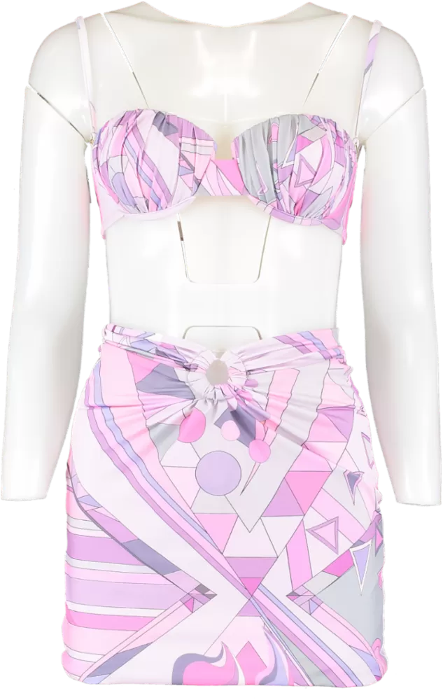 oceanus Pink Elodie Co-ord UK S