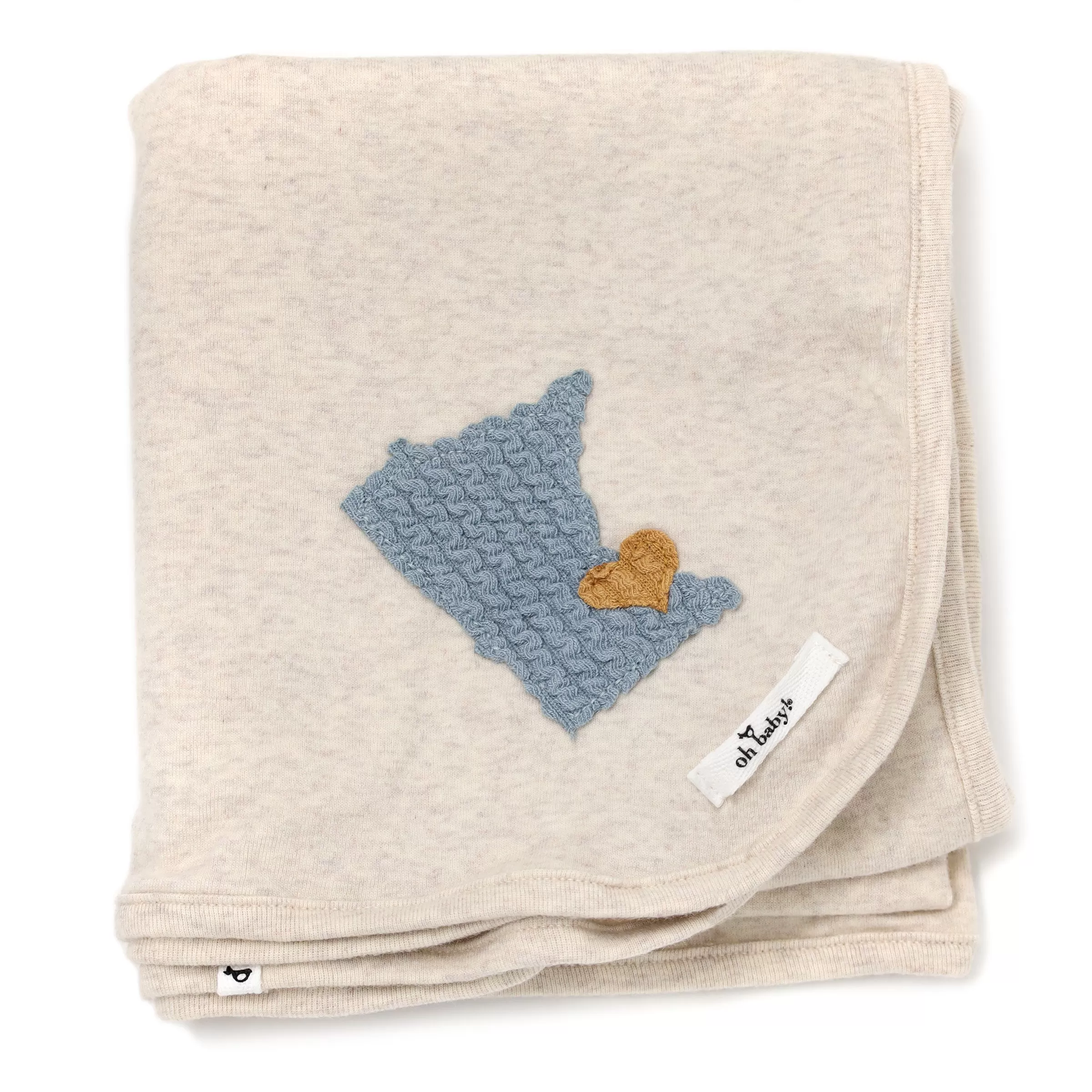 oh baby! Layette Blanket - Minnesota Love Fog - Sand