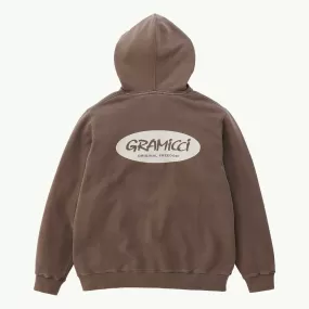 ORIGINAL FREEDOM OVAL HOODED SWEATSHIRT BROWN PIGMENT