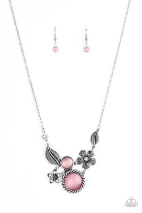 Paparazzi Exquisitely Eden - Pink Necklace