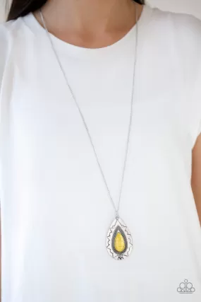 Paparazzi Sedona Solstice Yellow Necklace Set