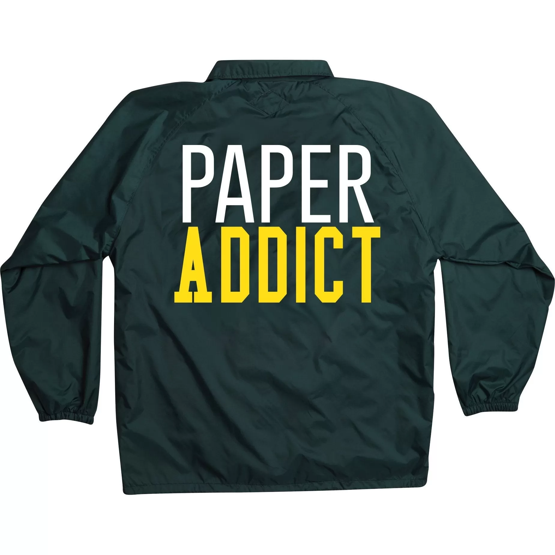 Paper Addict - Hunter Green Coaches Jacket