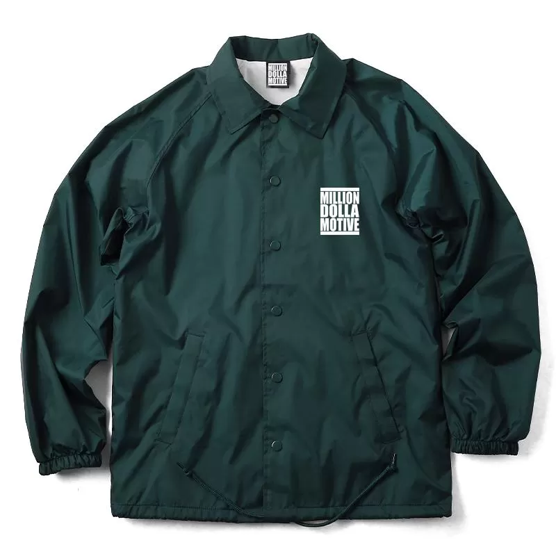 Paper Addict - Hunter Green Coaches Jacket