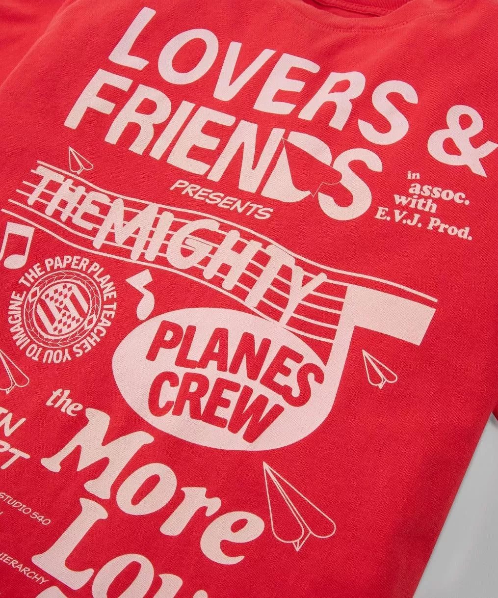 PAPER PLANES MORE LOVE TEE RED