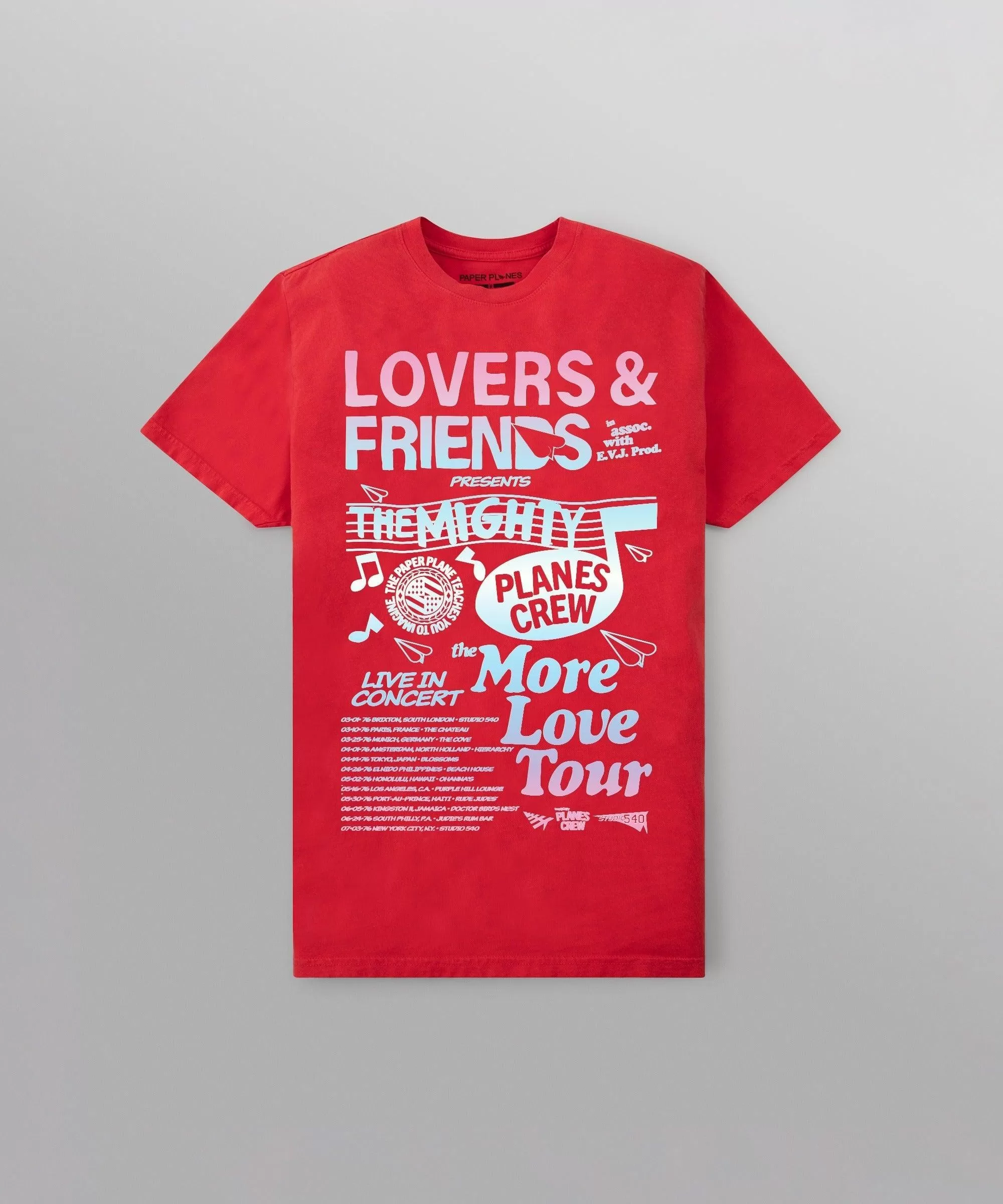 PAPER PLANES MORE LOVE TEE RED