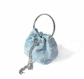 PARIS PURSE - LIGHT BLUE DENIM