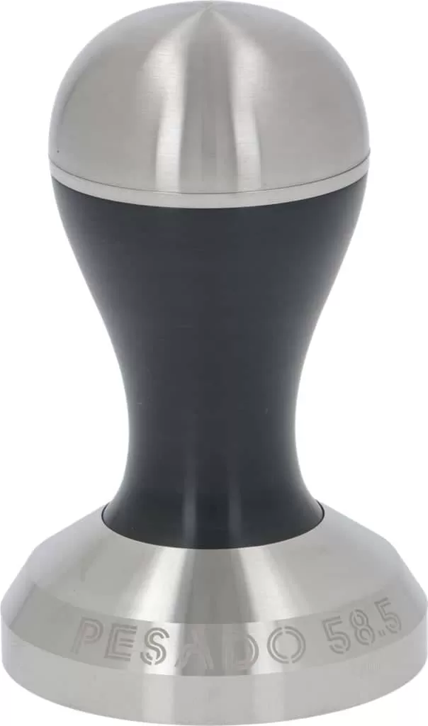 Pesado Tamper 58.5mm Black and Silver