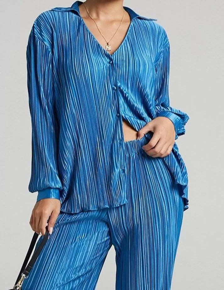 Pleated Oversized Outfit Set