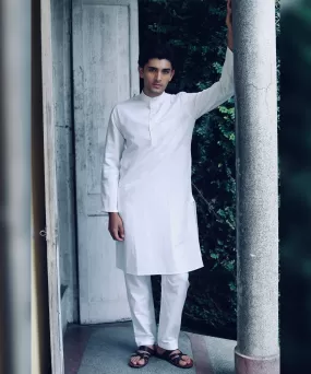 Pristine Kurta Linen Pyjama Set