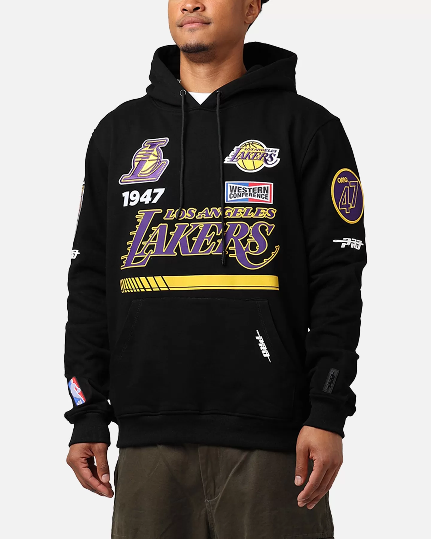 Pro Standard Los Angeles Lakers Fast Lane Hoodie Black