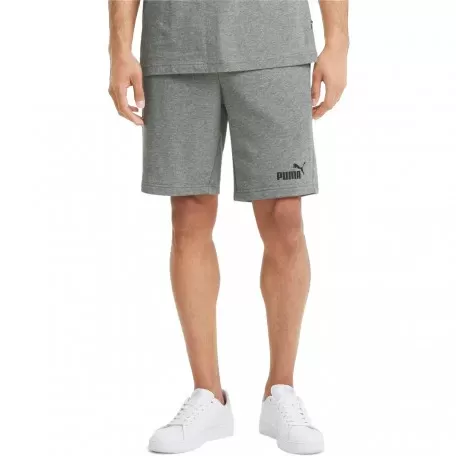 Puma men's sports shorts in cotton jersey 586742-03 light grey