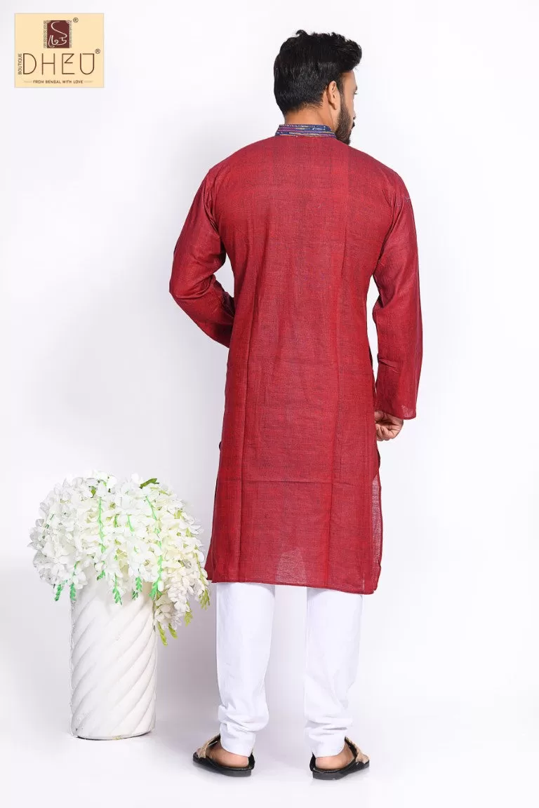 Pure Cotton kurta with Khes Border