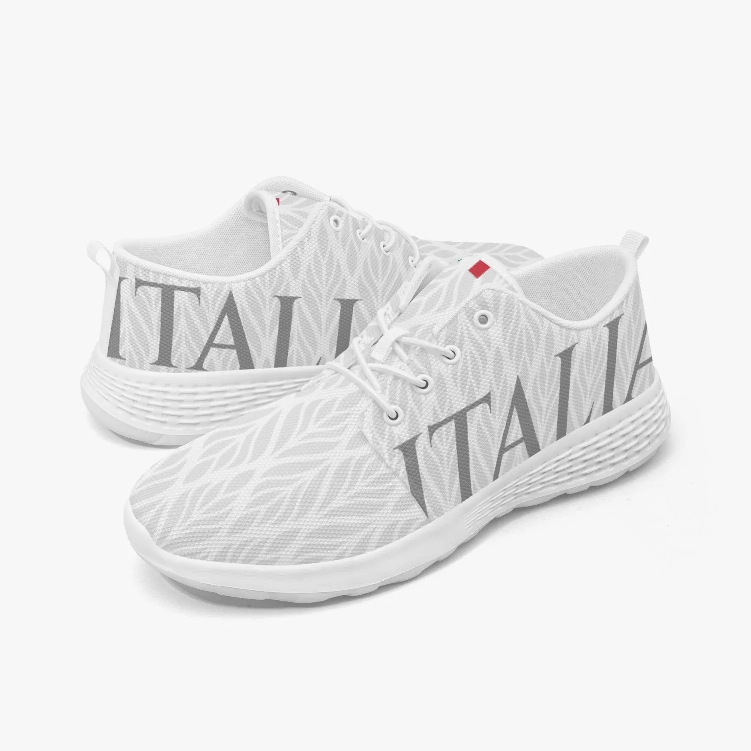 "Italia" pattern Running Shoes white - men's /women's sizes