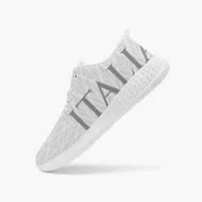 "Italia" pattern Running Shoes white - men's /women's sizes