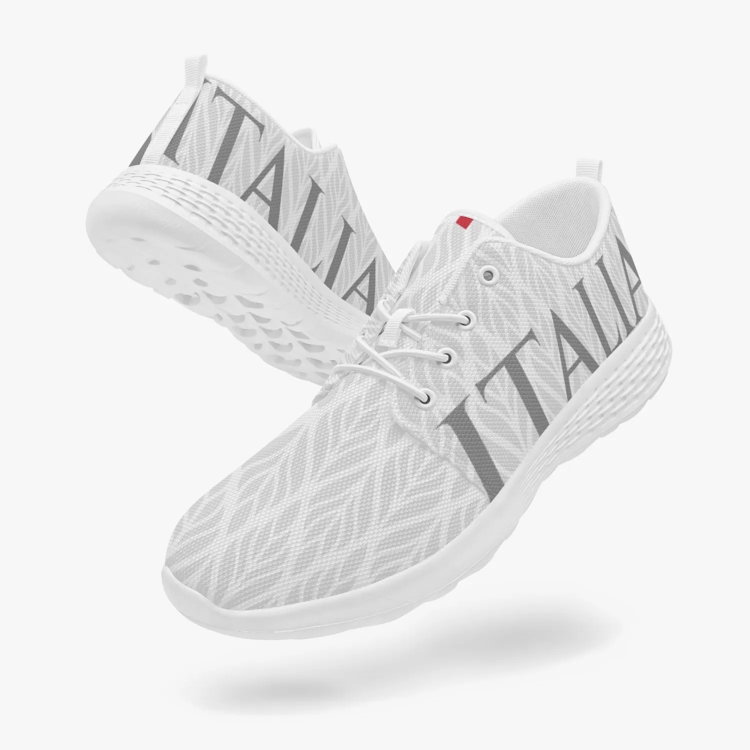 "Italia" pattern Running Shoes white - men's /women's sizes