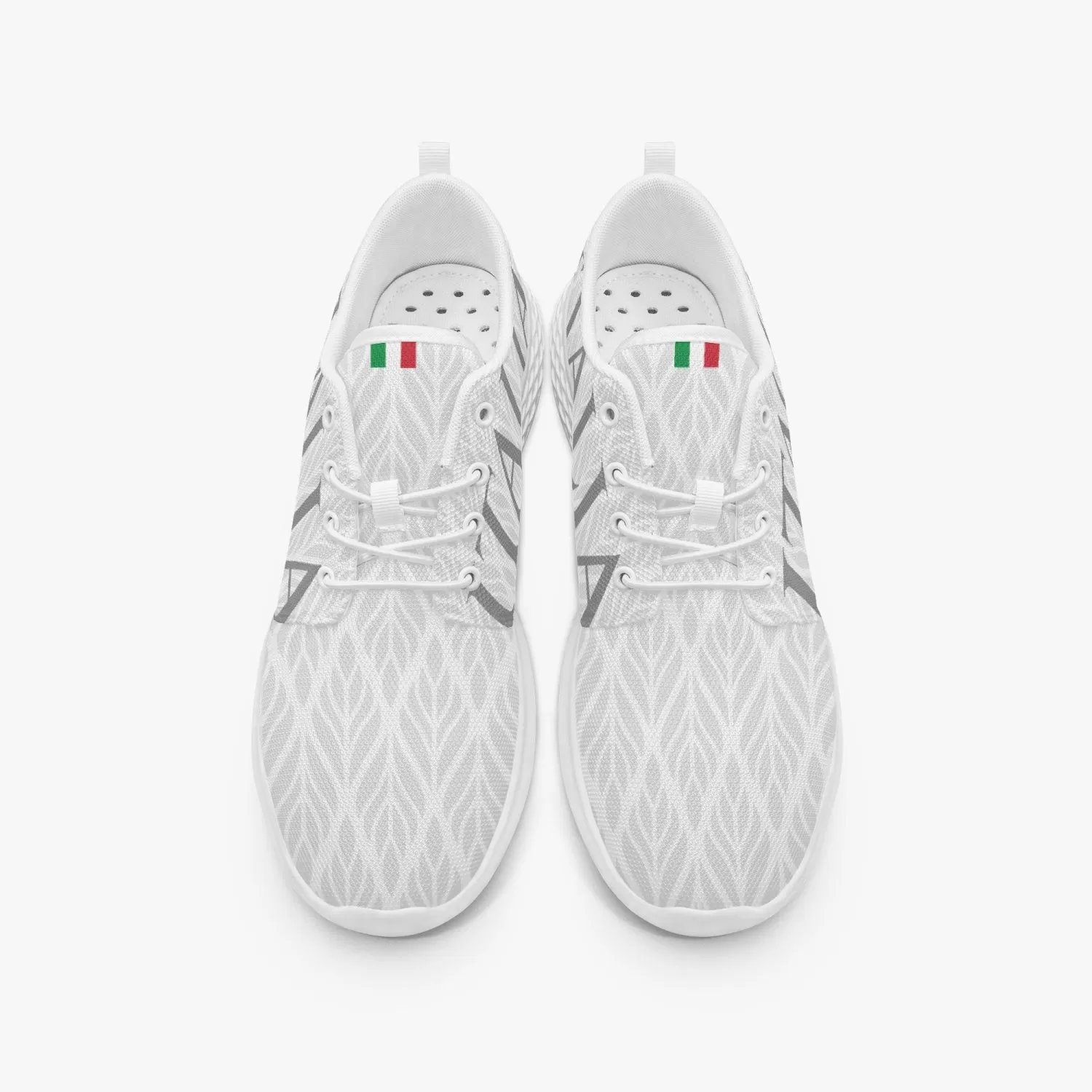 "Italia" pattern Running Shoes white - men's /women's sizes