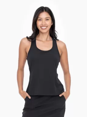 Racerback Athletic Tank Top - Black