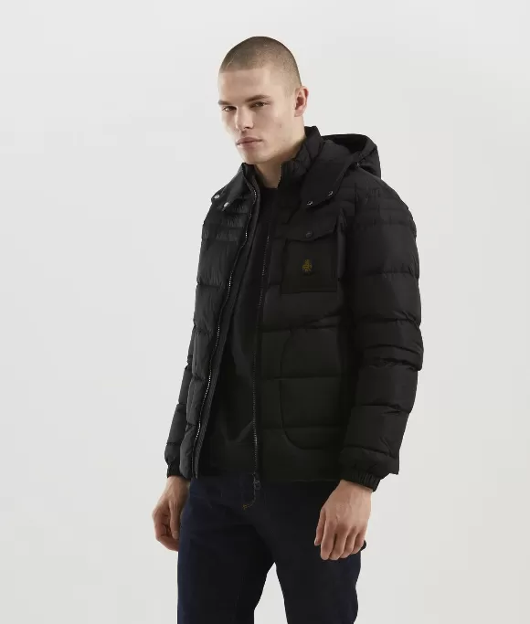 RefrigiWear Benson men's down jacket NY0185 G06000 019 black