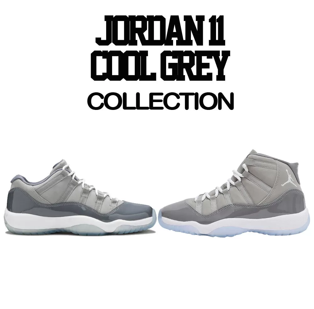 Retro 11 Cool Grey Shirt - Enemies - Grey