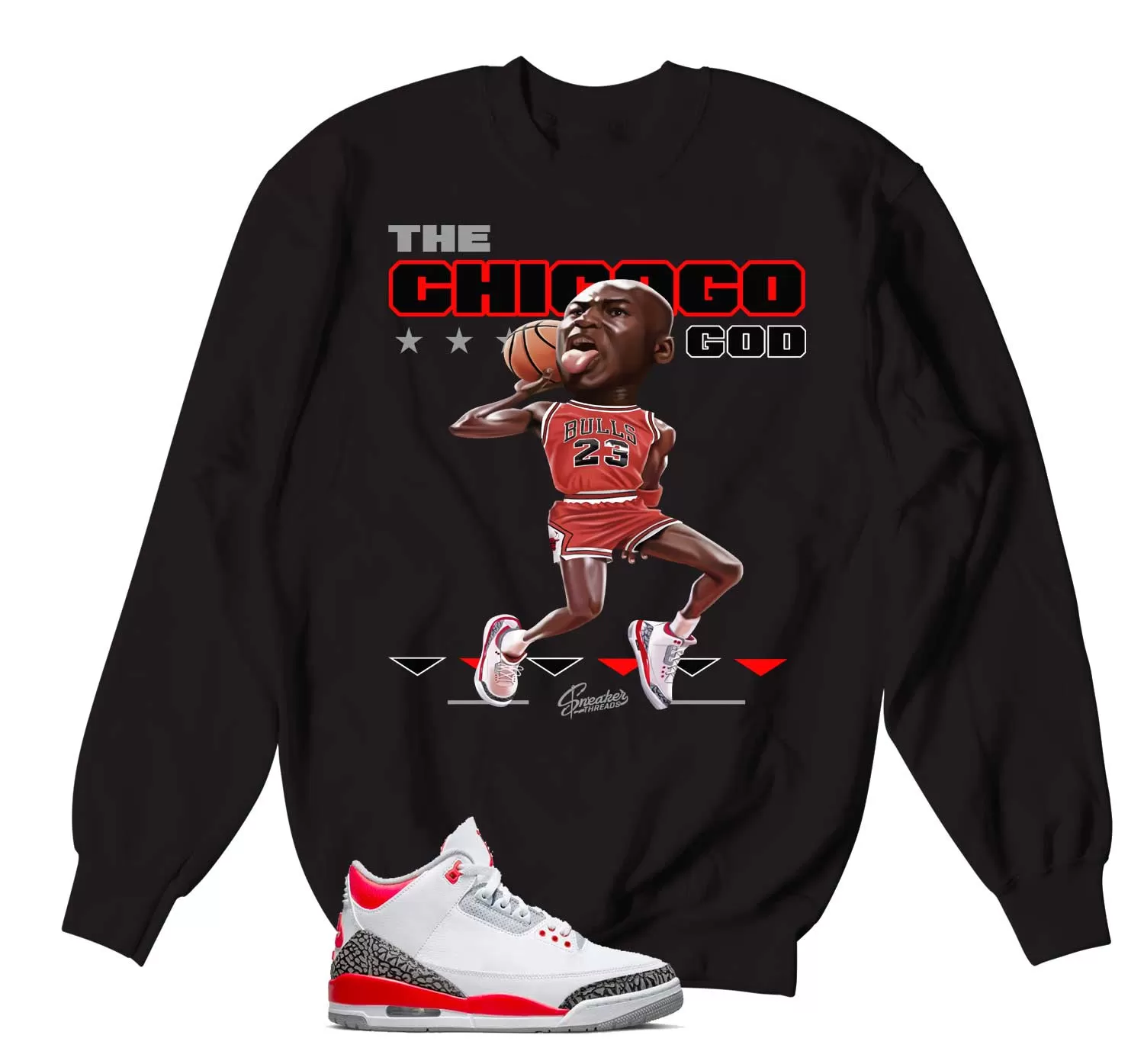 Retro 3 Fire Red Dunk Sweater