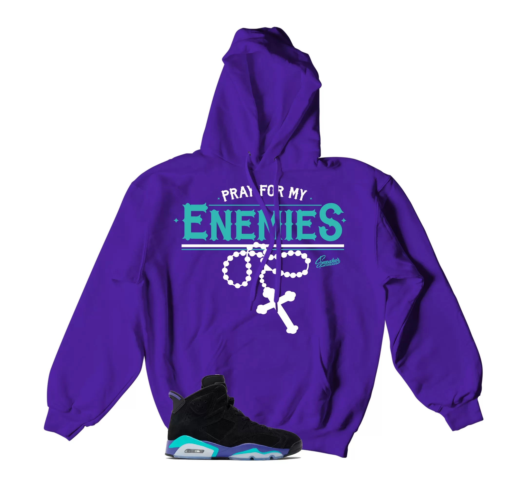 Retro 6 Aqua Enemies Hoody