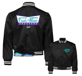 Retro 6 Aqua Fresh & krispy Satin Jacket