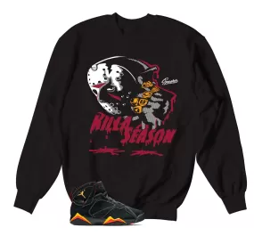 Retro 7 Citrus Sweater - Killa Season - Black