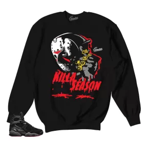 Retro 8 Cement Sweater - Killa Season - Black