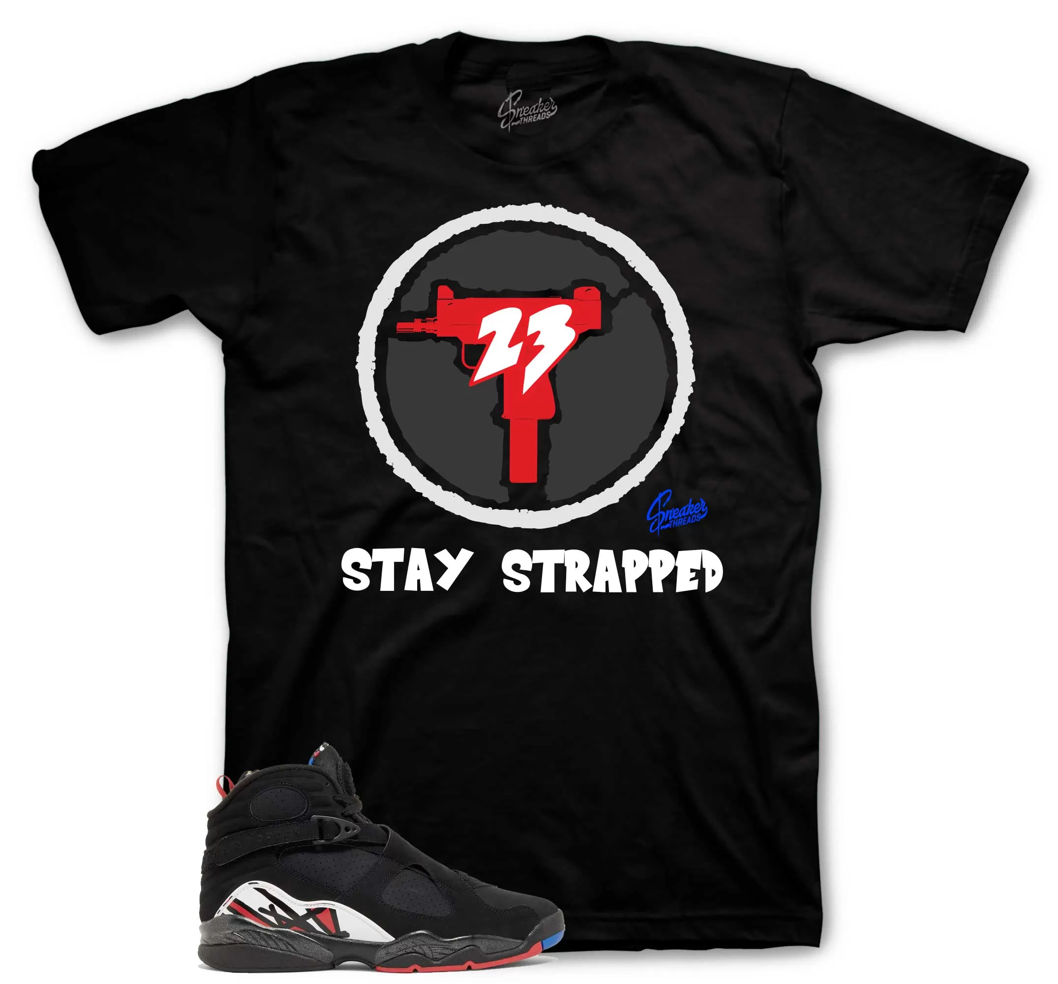 Retro 8 Playoffs Strapped Shirt