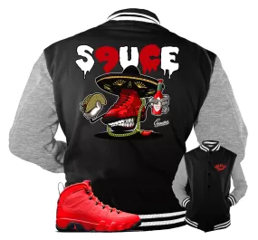 Retro 9 Chile Red Jacket - Spicy - Black