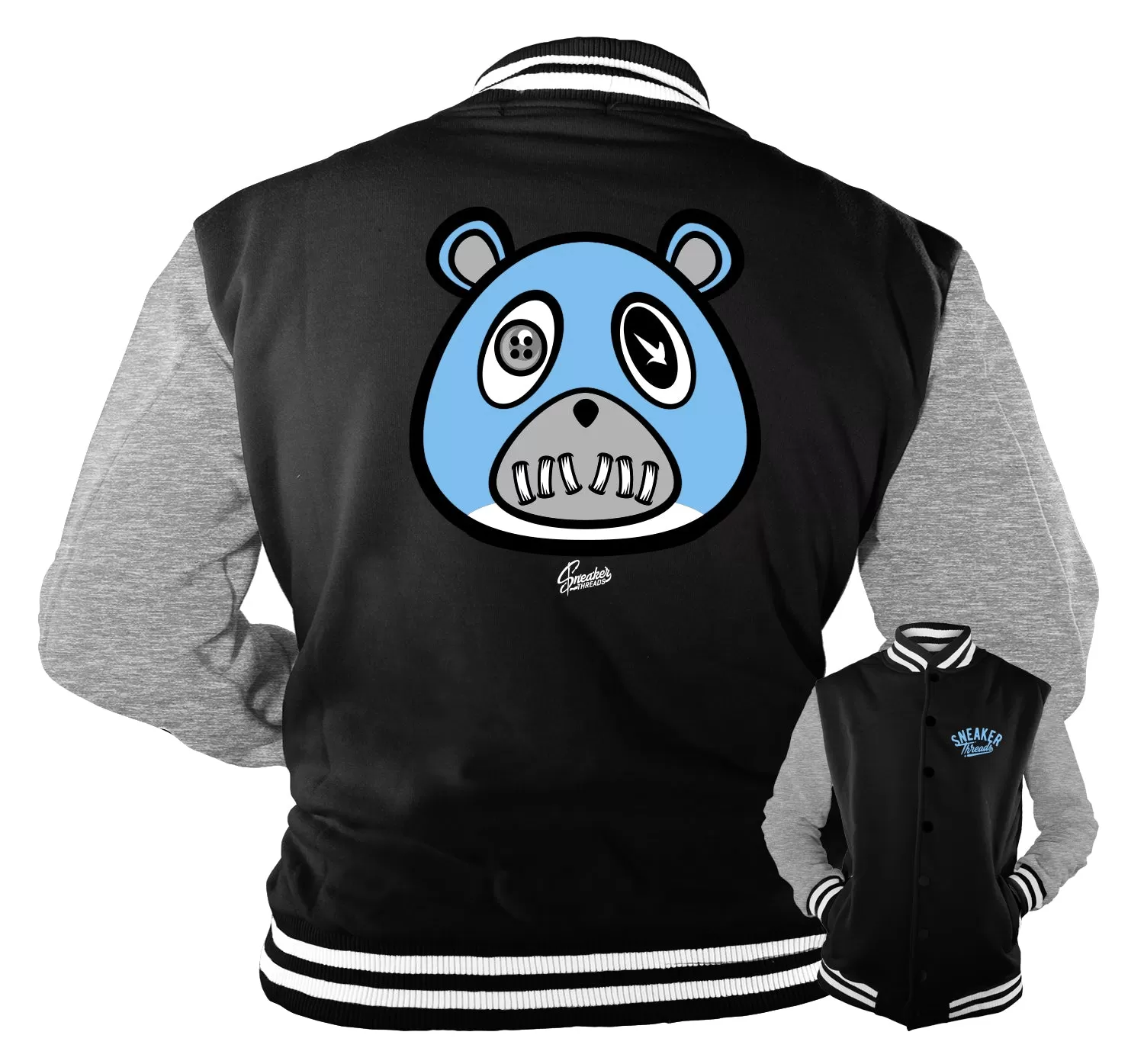 Retro 9 University Blue Jacket - ST Bear - Black